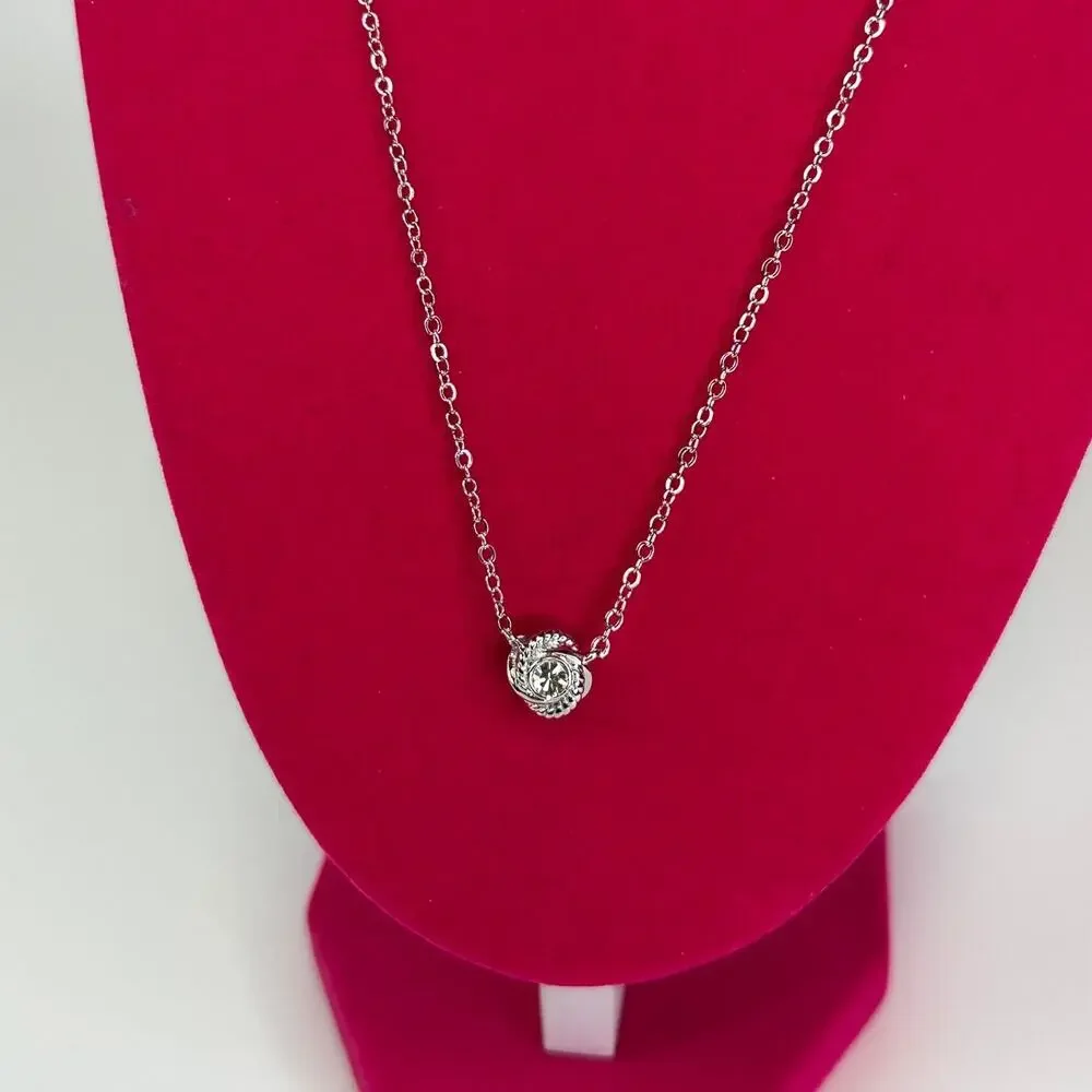 Kate Spade Infinity & Beyond Silver Necklace new
